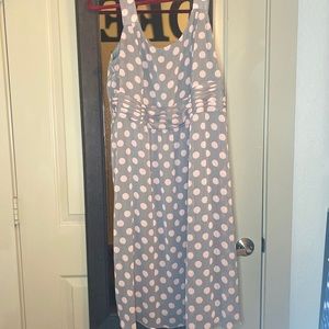 Pink/Grey Polka Dot Dress